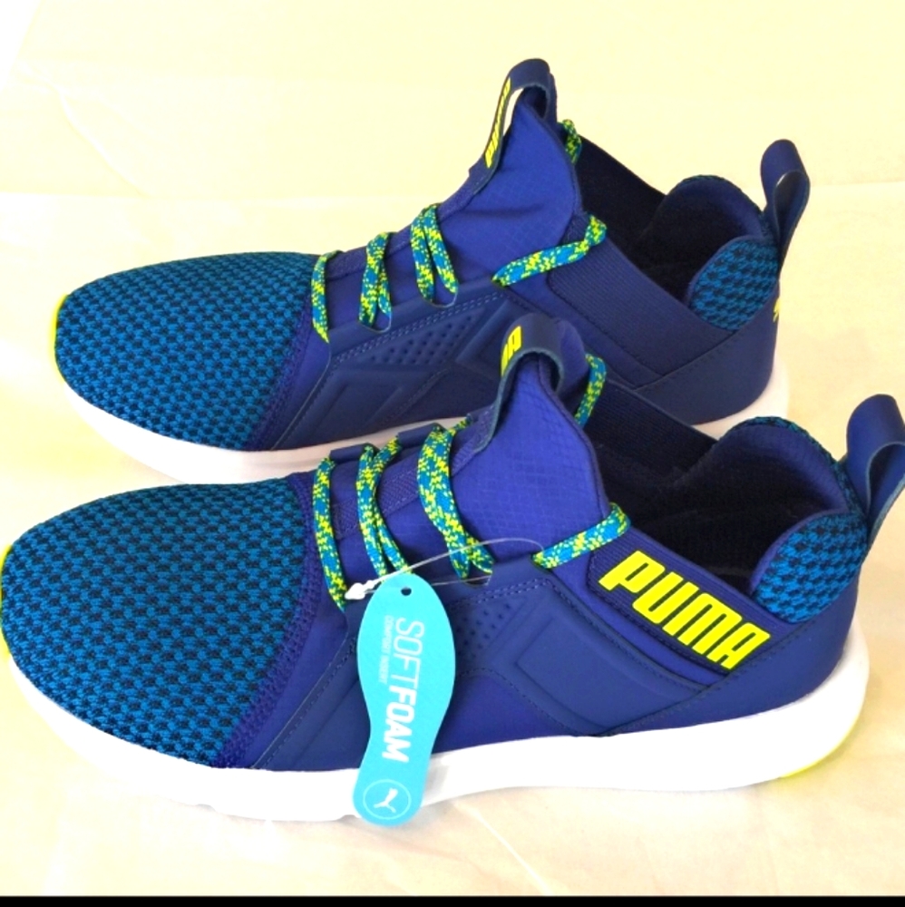 Puma Terrain Mykonos Blue and Yellow